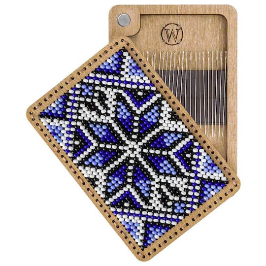 Wonderland Crafts Blue Bead Embroidery Needle Box Kit